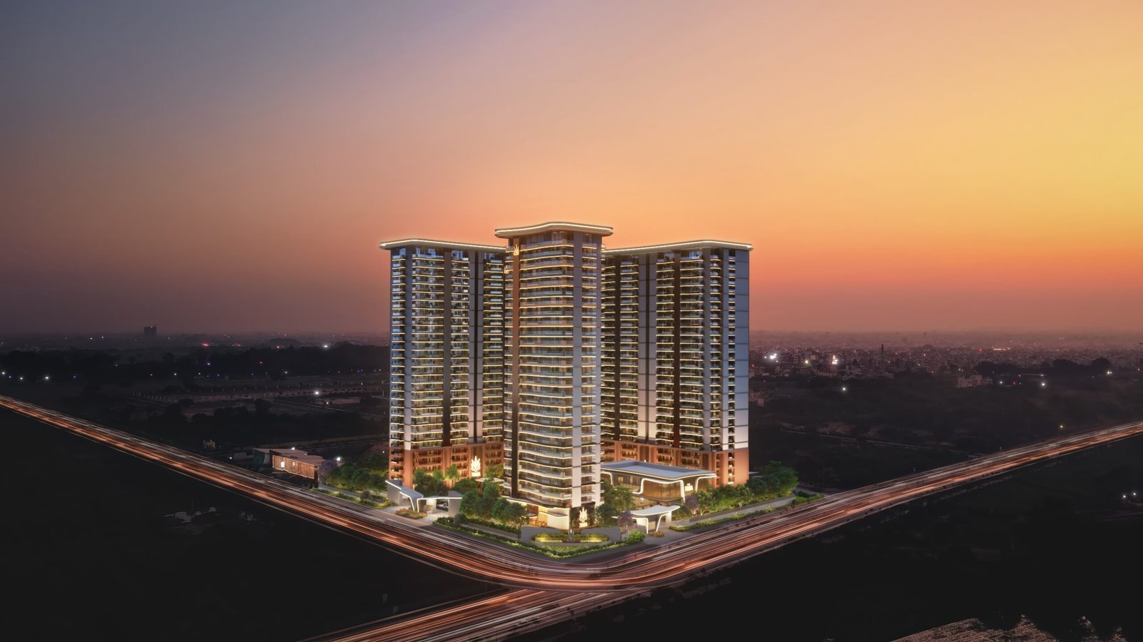 The Tiara New Chandigarh Signature Architectural Elevation
