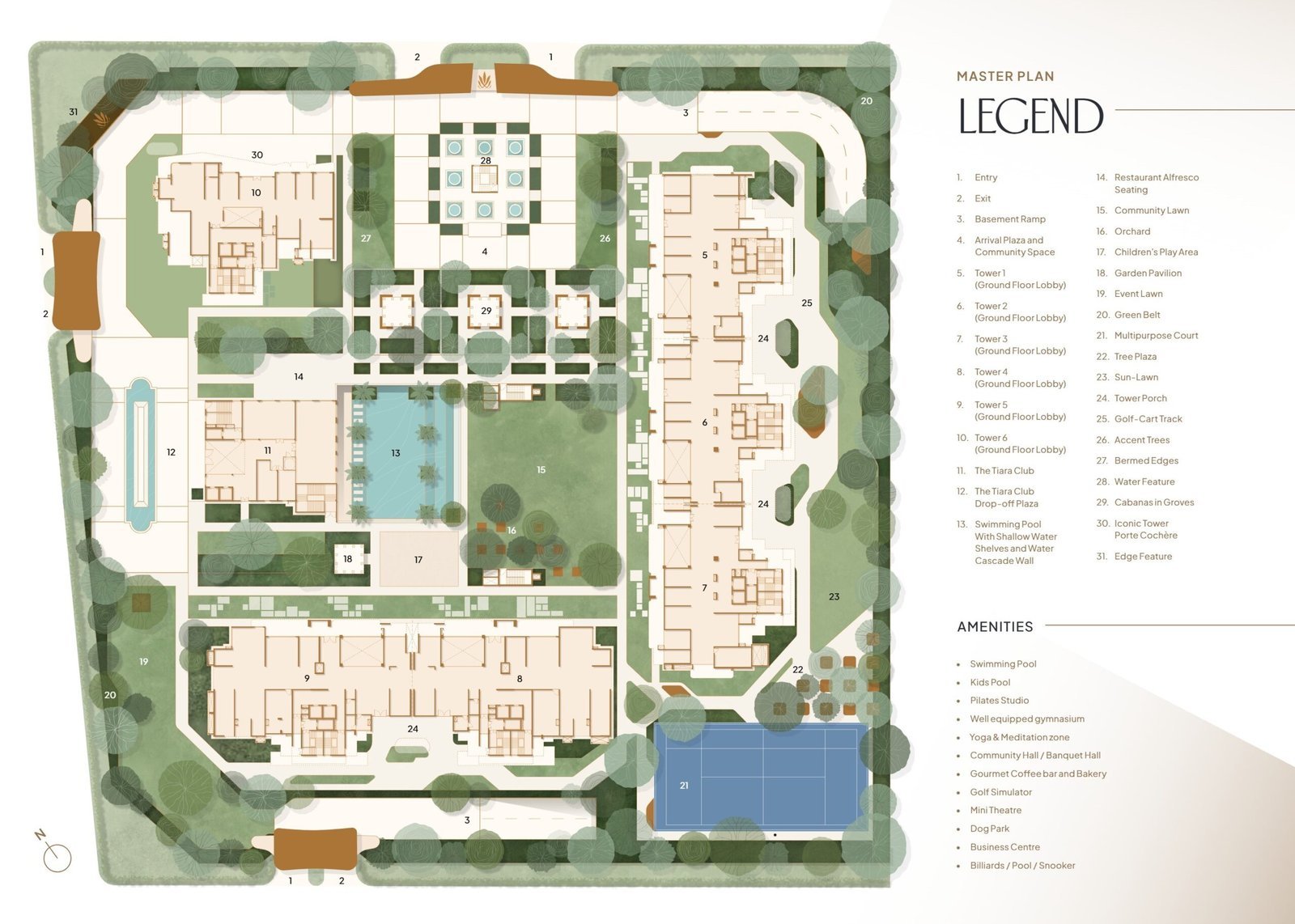 Official Master Plan of The Tiara New Chandigarh