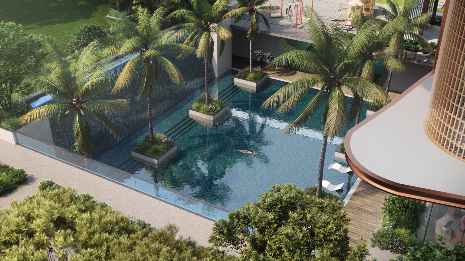 The Tiara Resort Infinity Swimming Pool and Deck